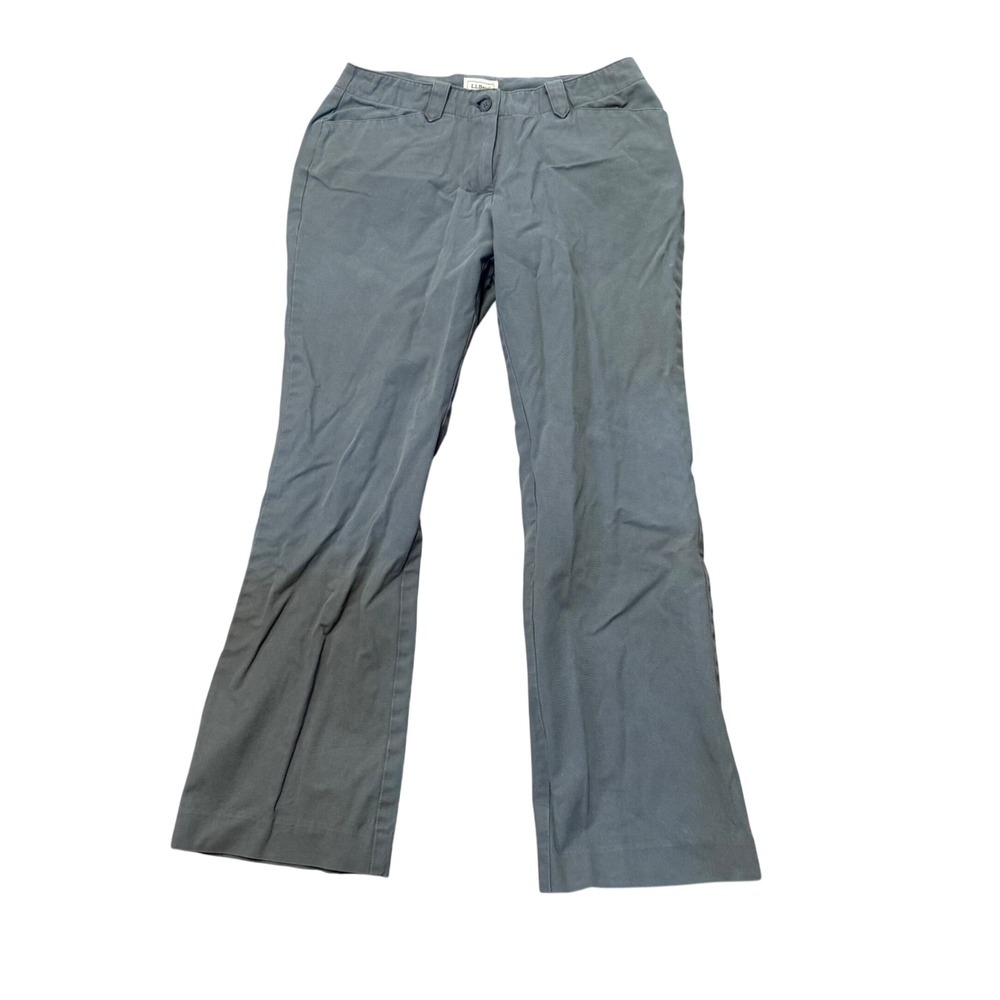 L.L.Bean‎ Women's Size 4 Petite Gray Green Cotton Blend Hiking Pants 0 YN83
